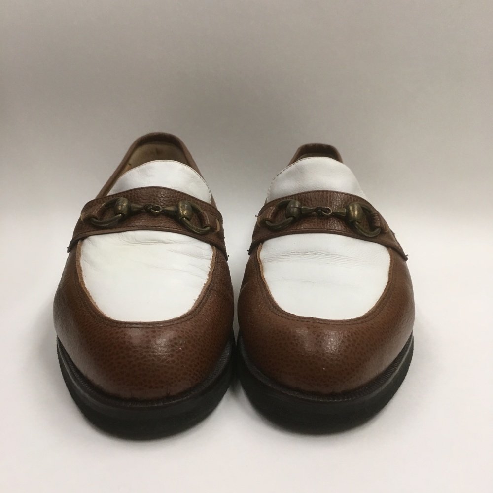 Tags Wms Golf Shoes Size 9.5 Brown & White (0007) - Picture 4 of 6
